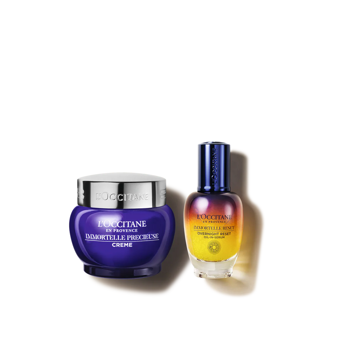 Duet serum Immortelle Reset i Krem do twarzy Drogocenny Immortelle