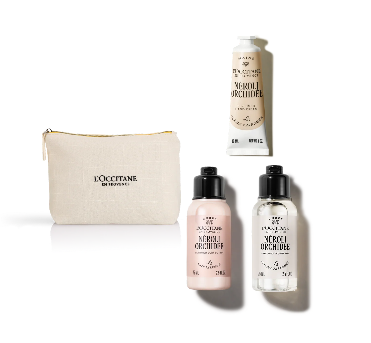 Trio Néroli Orchidée z kosmetyczką